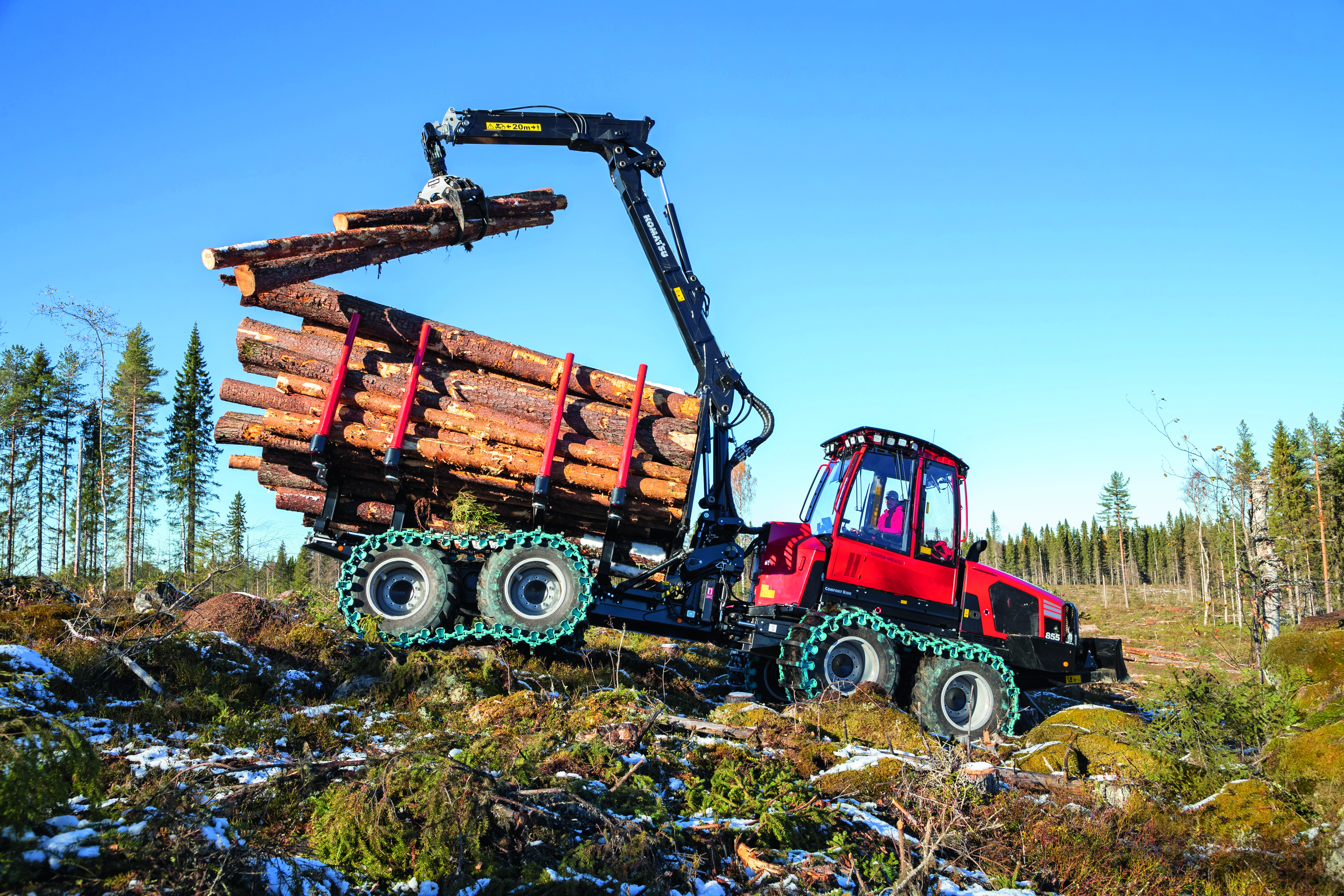 Komatsu 855 forwarder